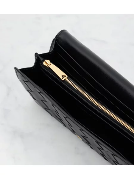 Portofel Bottega Veneta din piele negru