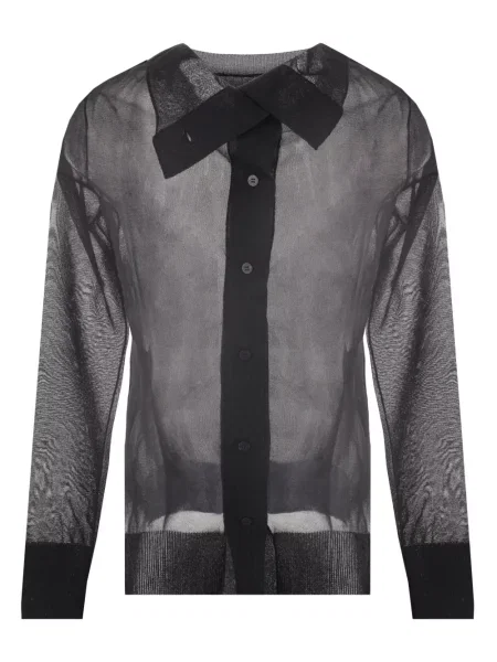 Cardigan Yohji Yamamoto asimetric negru