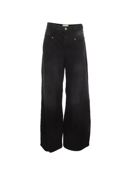 Blugi cu picior larg Isabel Marant negru