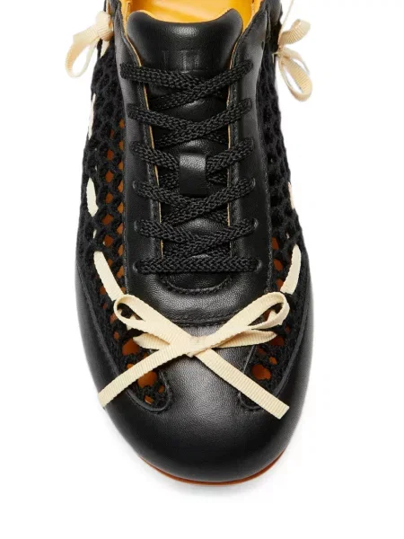 Sneakerși Lili Curia cu funde negru