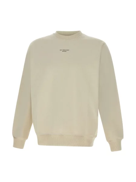 Bluza Drole De Monsieur z nadrukiem klasyczna beżowa