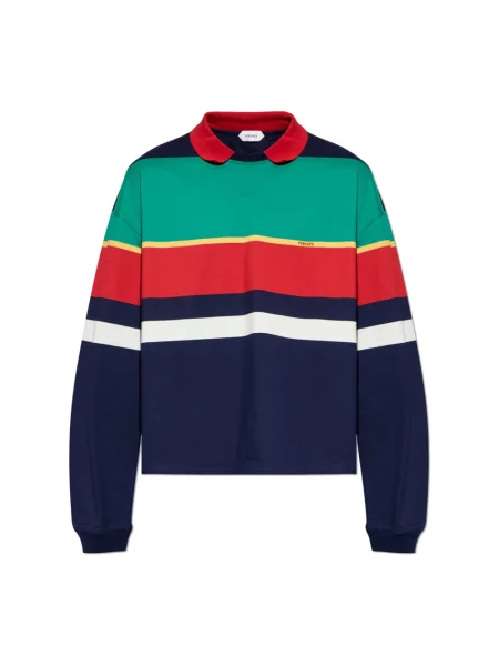 Bluza Versace w paski z paskiem