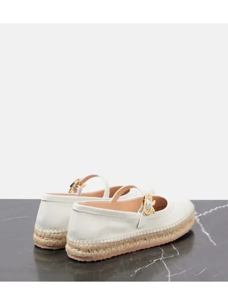 Espadrile Gianvito Rossi din piele alb