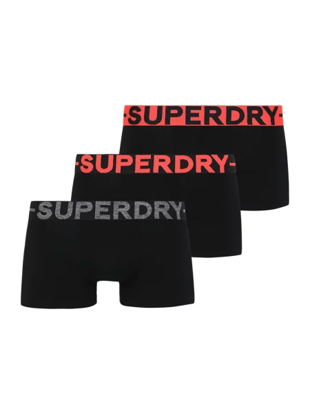 Superdry Boxeri gri amestecat / roșu negru