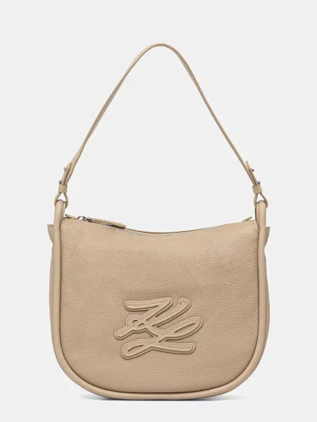 Karl Lagerfeld torebka K/AUTOGRAPH beżowa