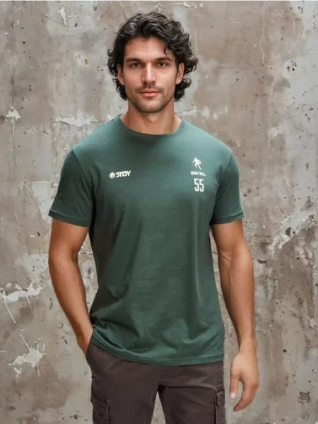 Sinsay tričko s krátkým rukávem zelená