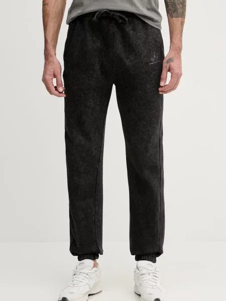 Alpha Industries Spodnji del trenirke Vintage Basic črna