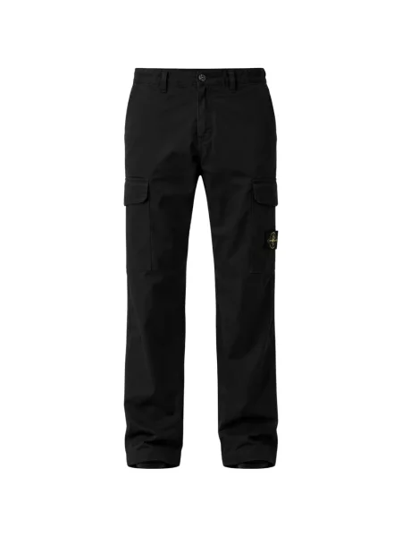 Pantaloni cargo Stone Island cu strasuri negru