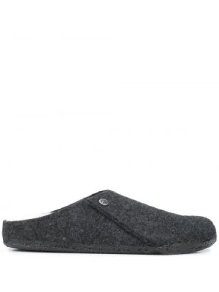 Papuci de casă Birkenstock de lână gri