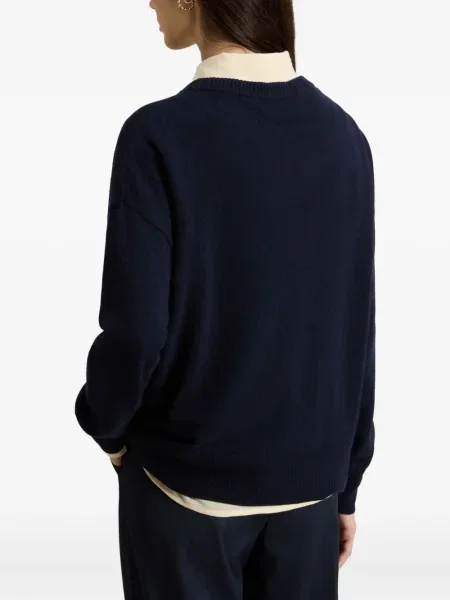 Pulover Woolrich cu decolteu rotund negru