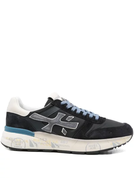 Sneakerși Premiata din piele de căprioară albastru