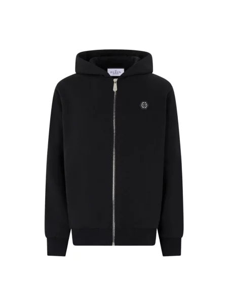 Bluza rozpinana Philipp Plein z logo czarna