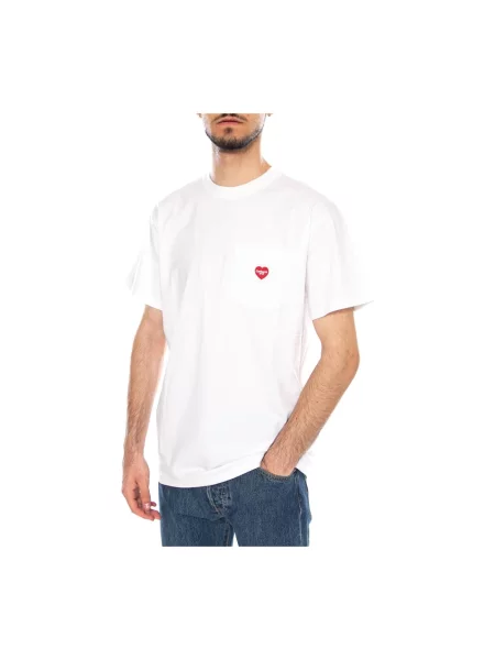 Carhartt WIP S/S Pocket Heart T-Shirt Mężczyźni Koszulki Carhartt WIP Size: XL biały