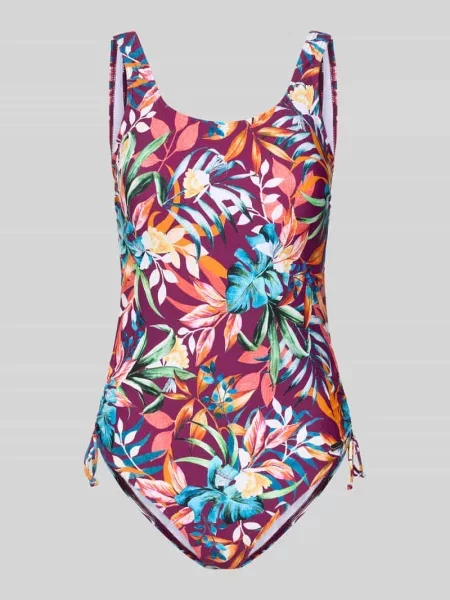 Kostium kąpielowy o kroju slim fit z marszczeniami model Cadu' Venice Beach