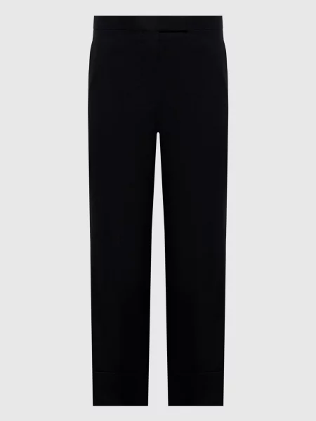 Шерстяные брюки Thom Browne черные