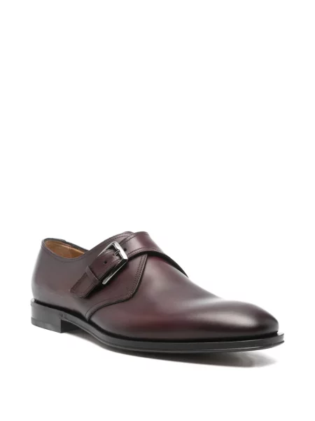Pantofi monk Ferragamo din piele maro