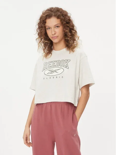 Reebok Tricou Classics Big Logo Fitted Fit alb