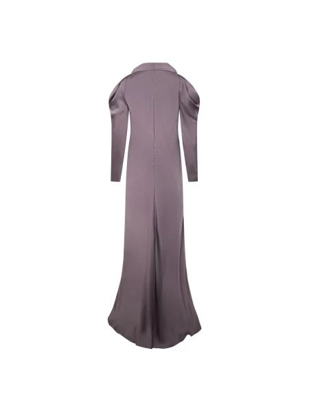 Długa sukienka maxi Alberta Ferretti fioletowa