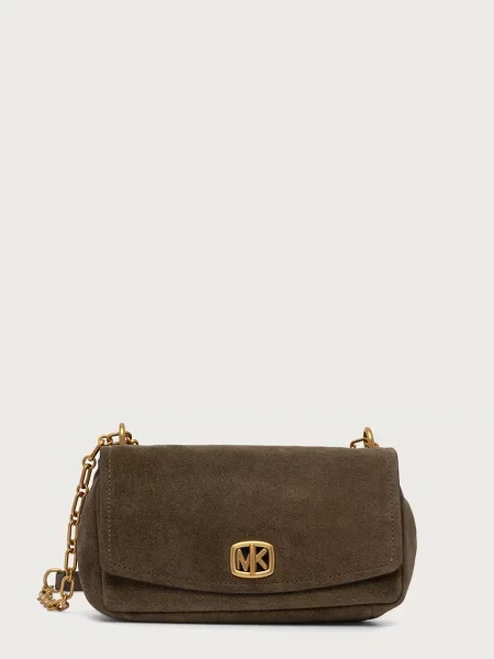 MICHAEL Michael Kors geantă pentru femei din piele întoarsă BRYANT verde