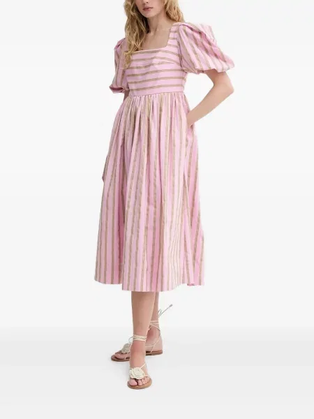 Rochie Stine Goya cu dungi de costum roz