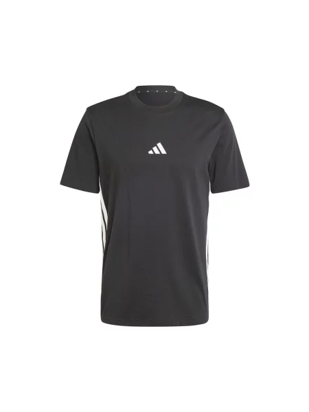 Prugasta majica Adidas crna