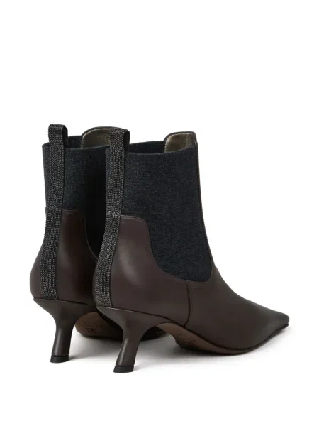Botine chelsea Brunello Cucinelli maro