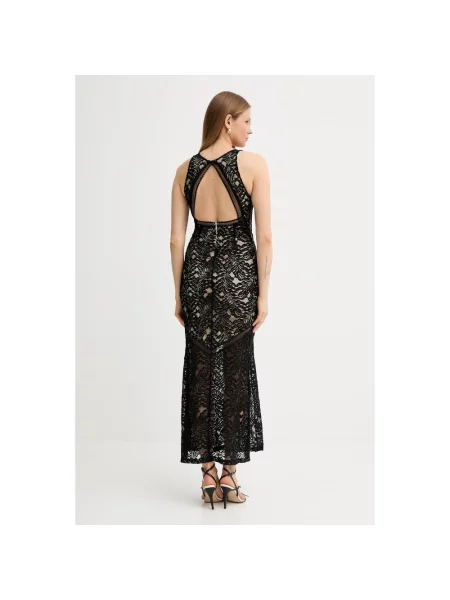 Guess sukienka CHRISTEL maxi dopasowana czarny