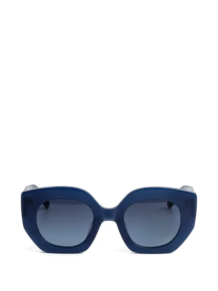 Ochelari de soare Kaleos cu imprimeu geometric albastru