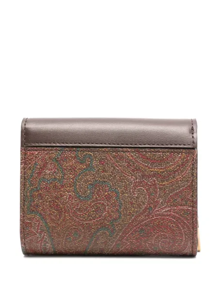 Portofel Etro cu imagine cu model paisley maro
