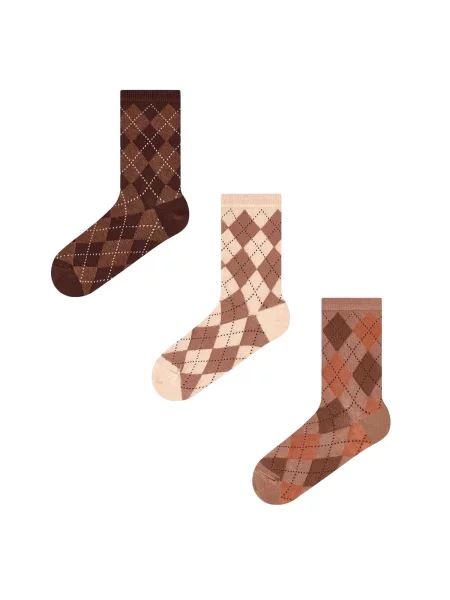 Penti Nogavice PENTI Classy Diamond Socke mit Rautenmuster im Doppelpack mešane barve