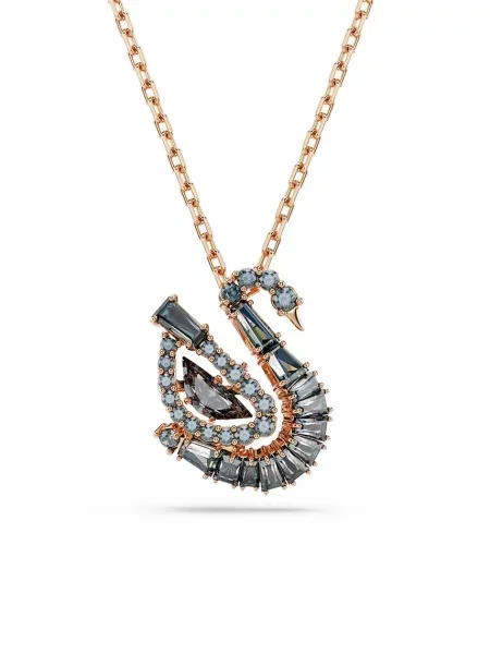 Swarovski lănțișor cu pandantiv pentru femei placat cu aur zirconiu cubic