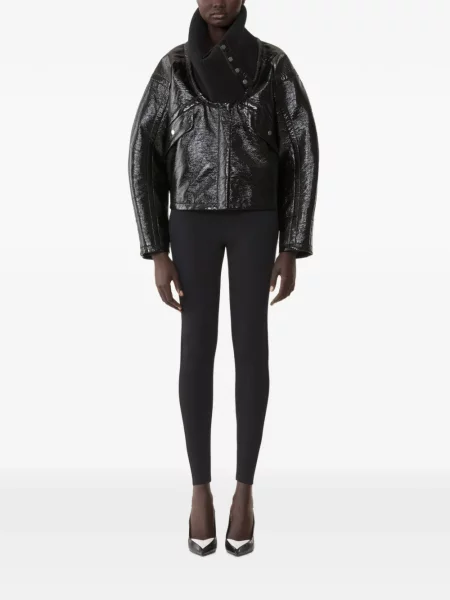 Gulerat geacă Lanvin tricotate negru