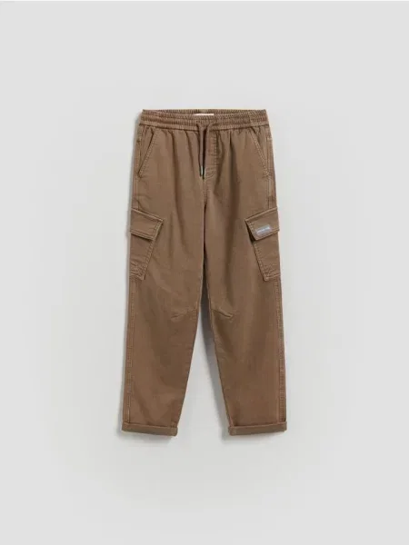 Брюки карго Reserved бежевые