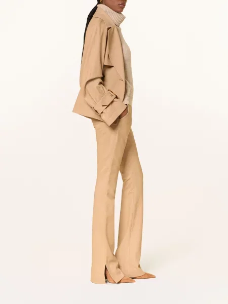 Veronica Beard Spodnie Typu Bootcut Corbette beige beżowe