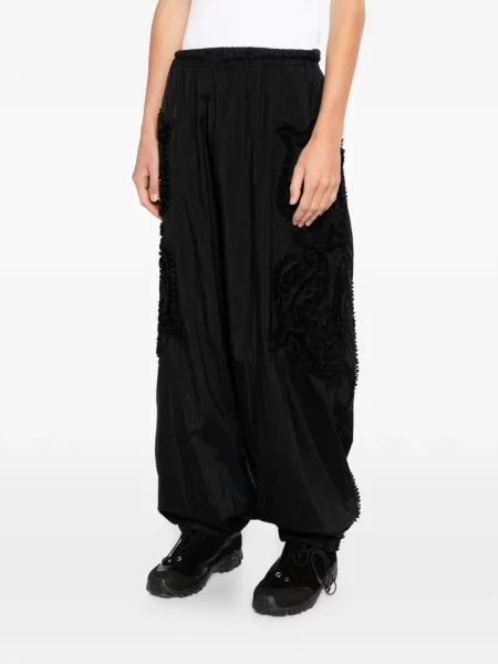 Pantaloni Taakk cu volane negru