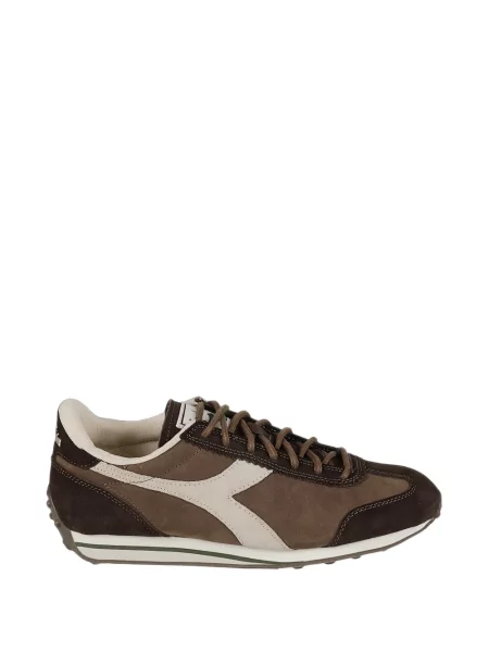 Sneakerși Diadora cu broderie maro