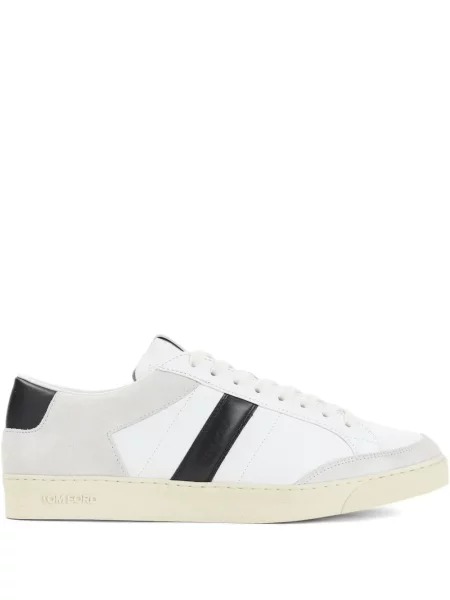 Sneakerși Tom Ford cu dungi alb