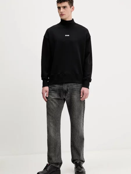 MSGM bluza z nadrukiem czarny