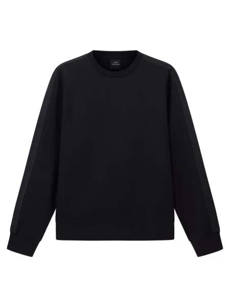 Bluza Armani Exchange z okrągłym dekoltem czarna