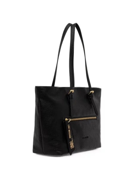 Шопинг чанта Love Moschino с автограф черно
