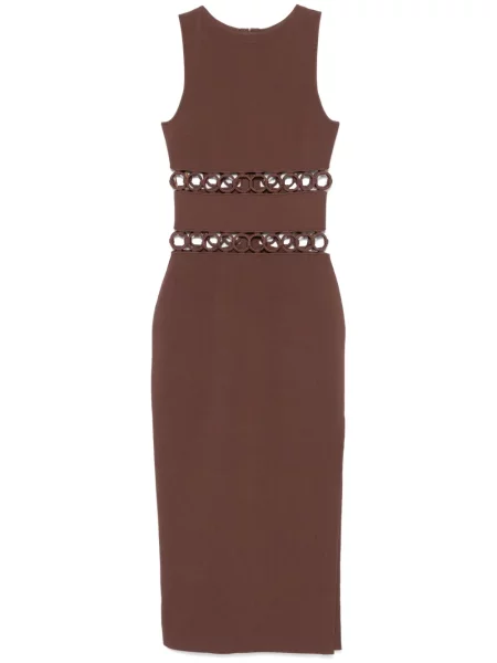 Rochie midi Cult Gaia până la genunchi de costum maro