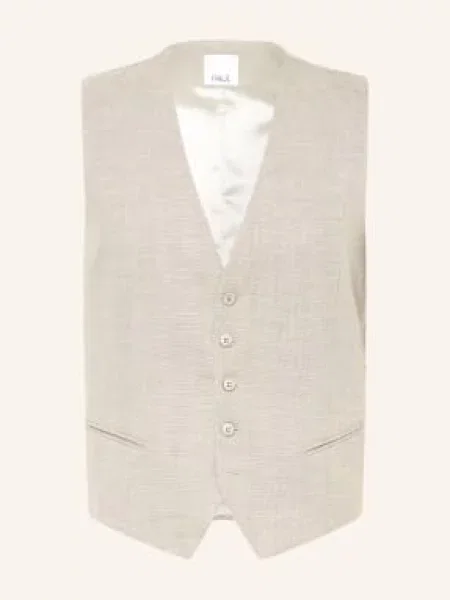 Paul Kamizelka Do Garnituru Slim Fit beige beżowa