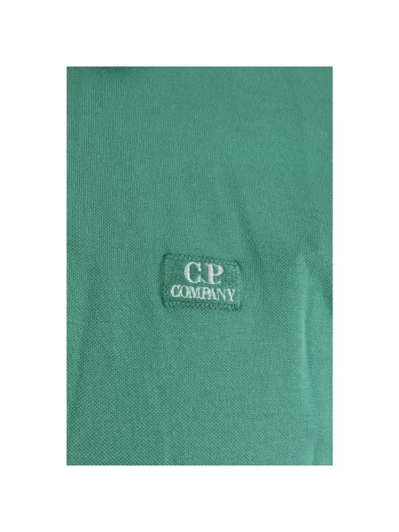 Koszulka polo C.p. Company z nadrukiem zielona