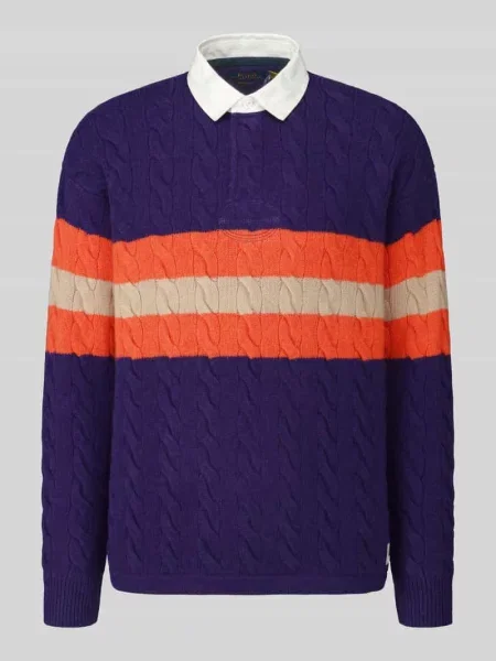 Polo Ralph Lauren sweter wełniany fioletowy