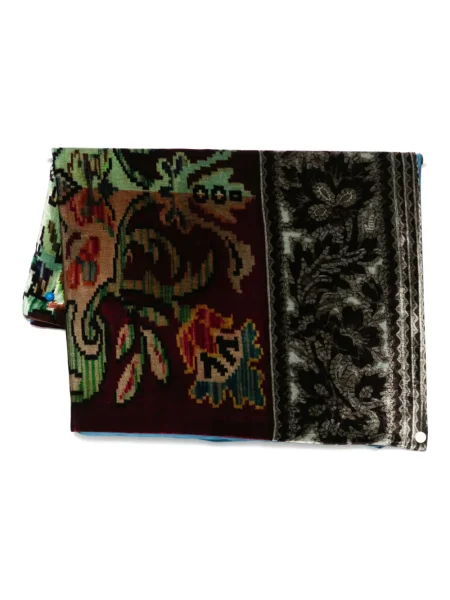 Fular Pierre-louis Mascia cu model floral maro