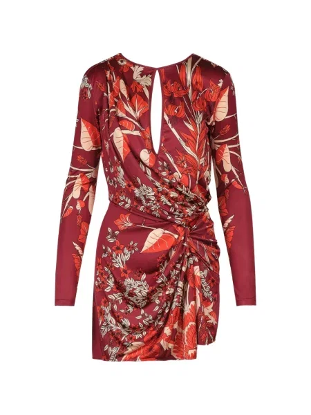 Rochie Johanna Ortiz cu model floral cu imagine roșu