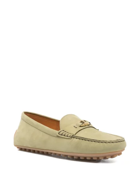 Pantofi loafer Tod's cu autograf verde