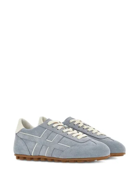 Sneakerși Hogan din piele de căprioară albastru