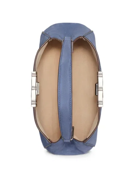 Geantă Tory Burch din nubuc albastru