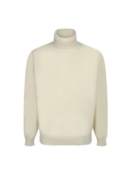 Sweter z golfem Dell'oglio biały